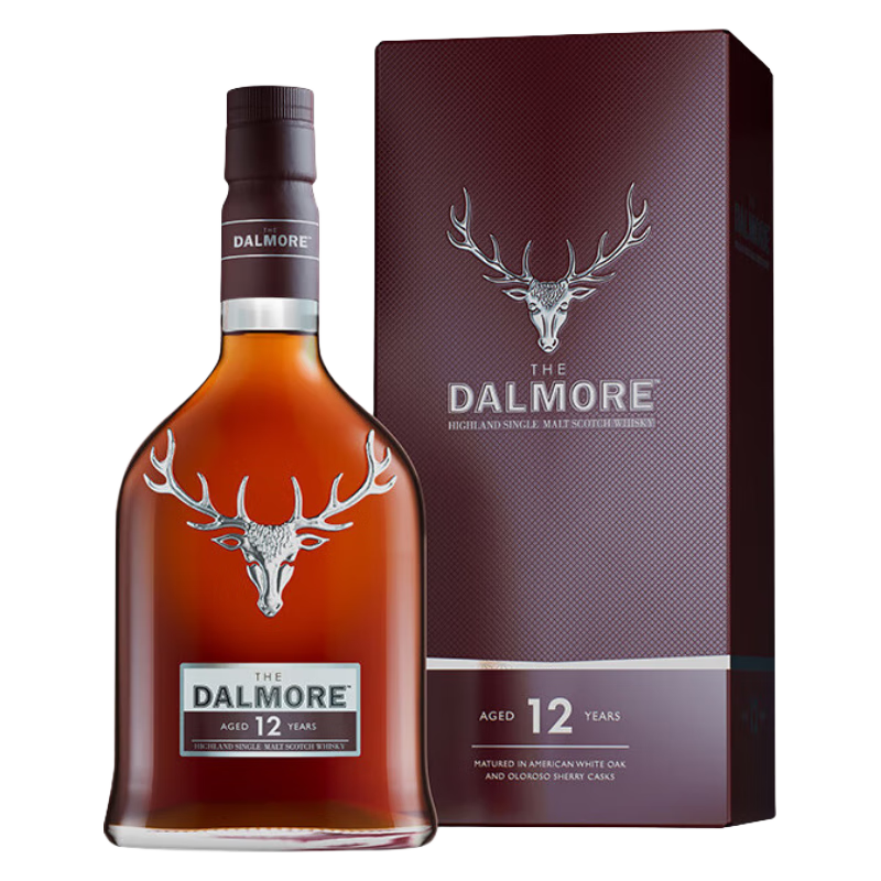 大摩行货 大摩 Dalmore 达尔摩威士忌苏格兰单一麦芽威士忌洋酒 大摩12年 700mL 1瓶