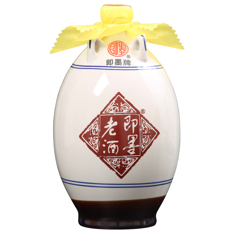 即墨老酒十年陈坛装礼盒装甜型黄酒焦香山东老黄酒1l单坛礼盒装实付26