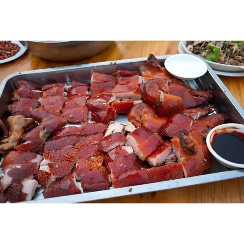 油六福广式脆皮烤乳猪酒席开业专用烤乳猪当天现烤半成品发货 整只8斤-9斤