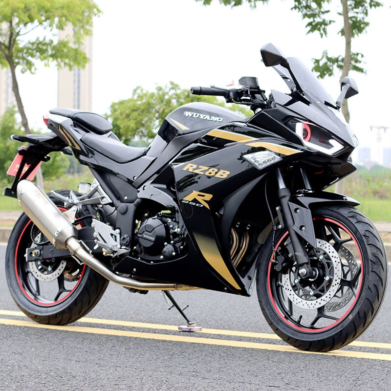 runtema新款五羊牌摩托车跑车r3小忍者v6重机车公路赛250双缸水冷可