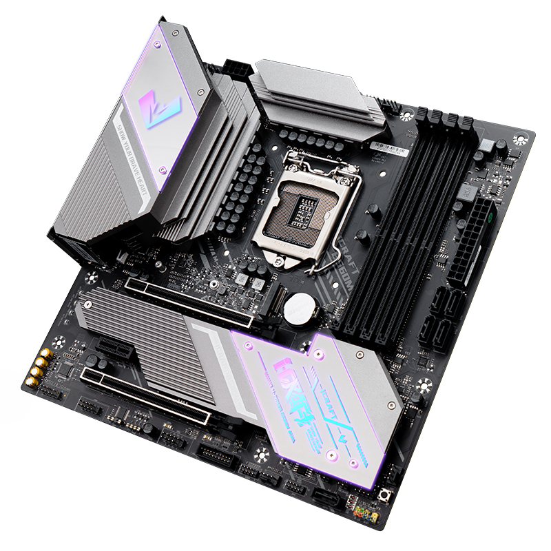 铭瑄（MAXSUN）MS-iCraft B560M 电竞游戏主板支持 CPU 11600KF/11400F(Intel B560/LGA 1200)