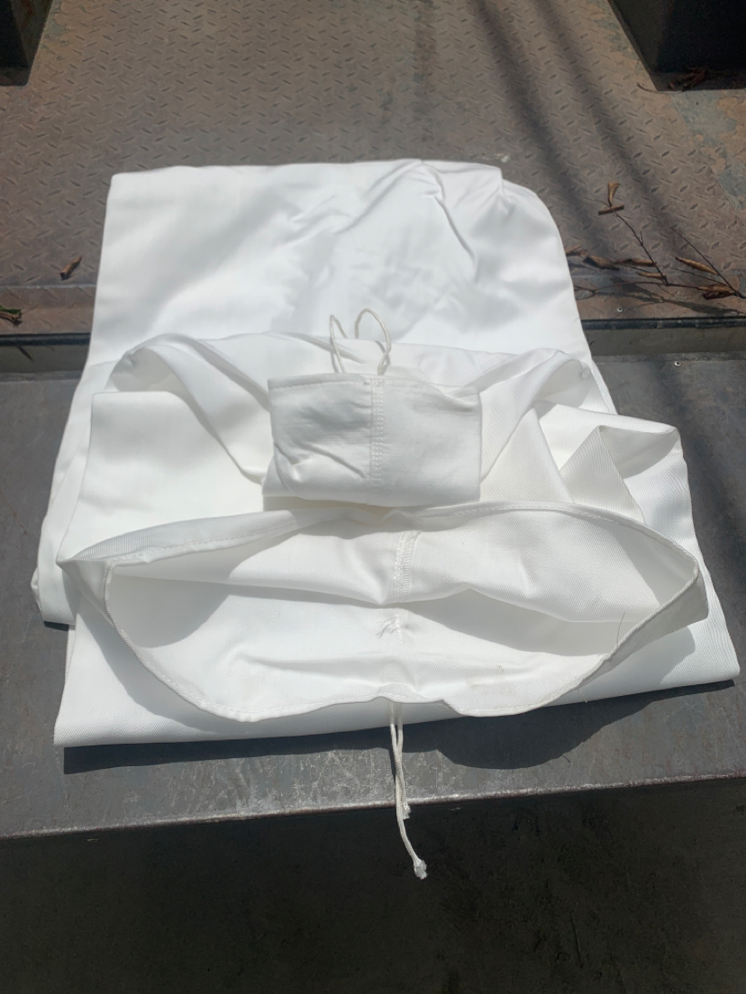 散装水泥罐车配件砂浆罐车用除尘布袋防尘滤布袋集灰袋搅拌站滤袋 3米