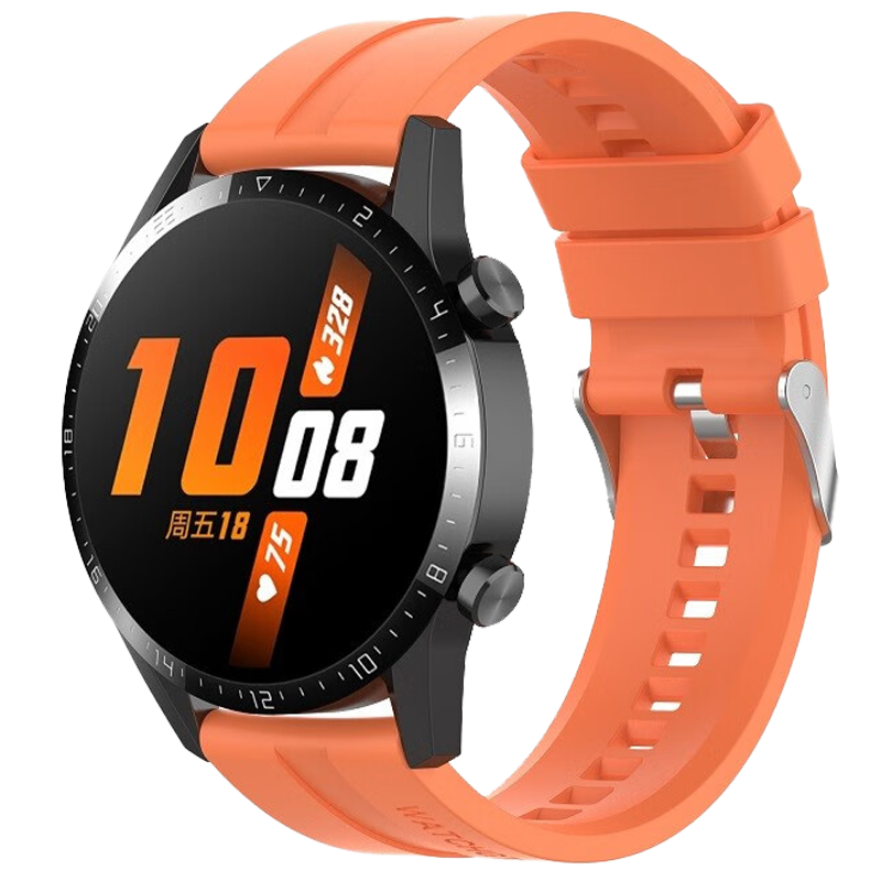 iboann华为手表表带华为gt3表带硅胶表带华为表带watch3 GT2 橙