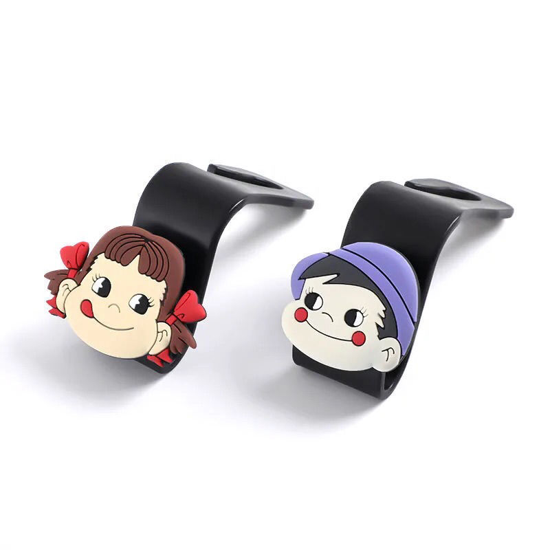 EE内饰用品大全车内车用座位靠背车载小可爱雨伞收纳 2个装 牛奶妹+牛奶男