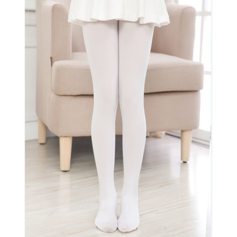 昕月琪儿童连裤袜夏季薄款女童打底裤春秋丝袜天鹅绒小女孩白色舞蹈