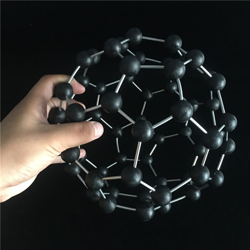 定制定制定制碳60结构模型 演示用足球富勒烯 金属棍组装好 化 学晶体