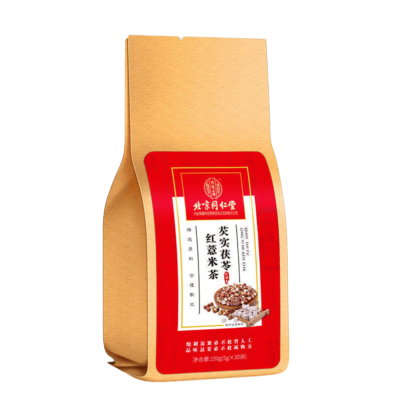 同仁堂 北京同仁堂红豆薏米茶大麦栀子芡实茯苓袋泡茶150g