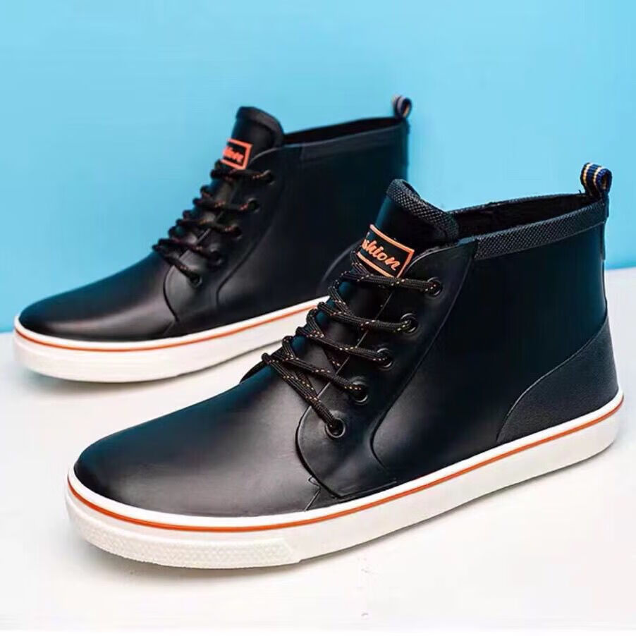 奕菓夏天穿中老年人凉鞋男中老年雨鞋四季低帮上班族雨靴商务水鞋男女