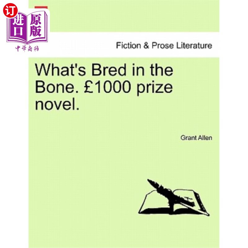 海外直订whats bred in the bone. 1000 prize novel.