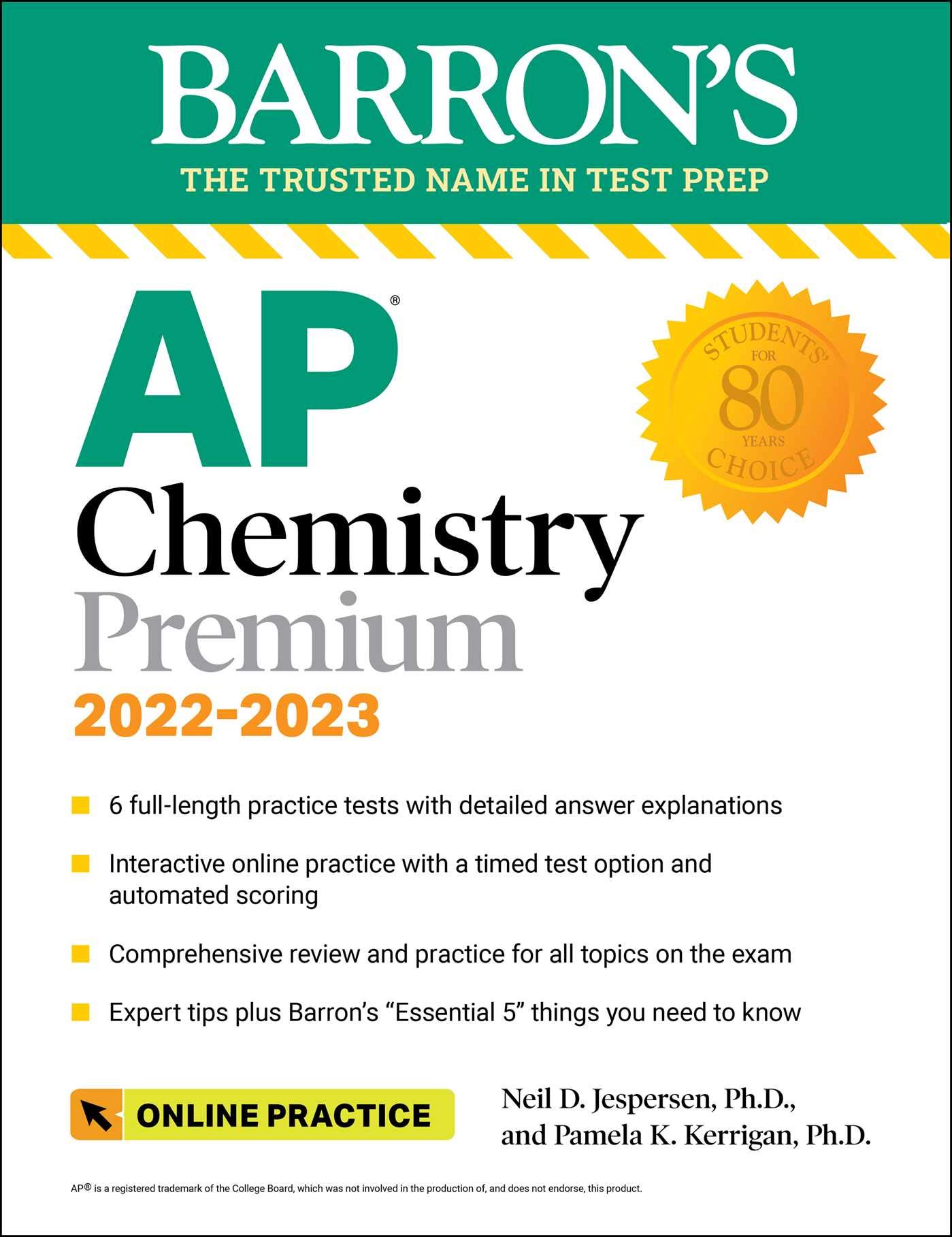 巴朗AP化学 AP Chemistry Premium, 2022-2023: 6 Practice
