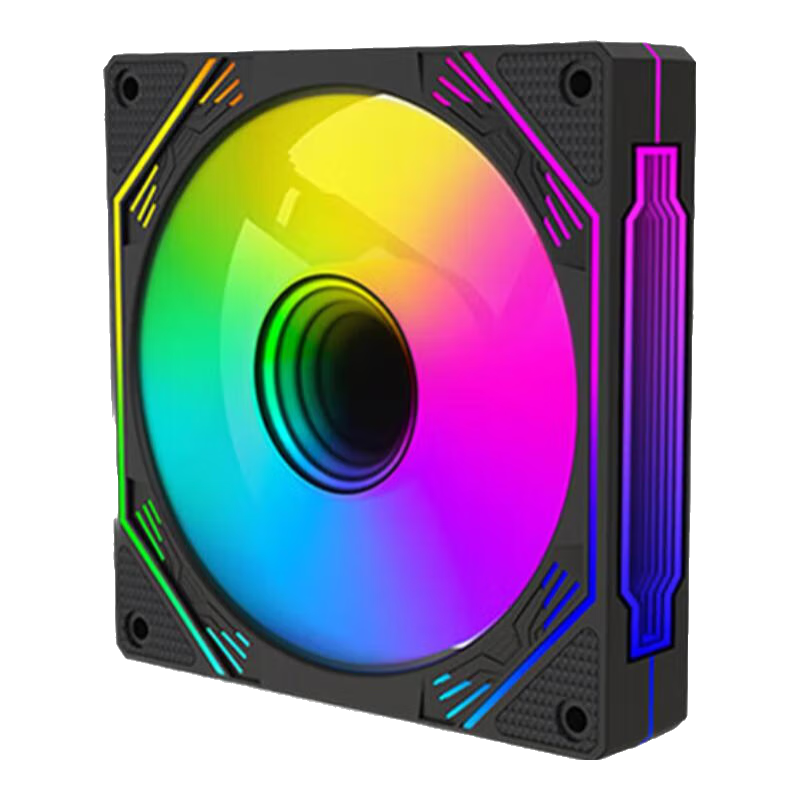 ���ڲ�����Ѹ�ѣ�SUMTAX���⾵5Pro���޾���Ч12CM����ɢ�ȷ����Ĵ�Pro���ͬ��5V3��ARGB�ò�PWM�����¿ض����������� �⾵5 PRO ��ɫ ��Ҷ�����޾���Ч��