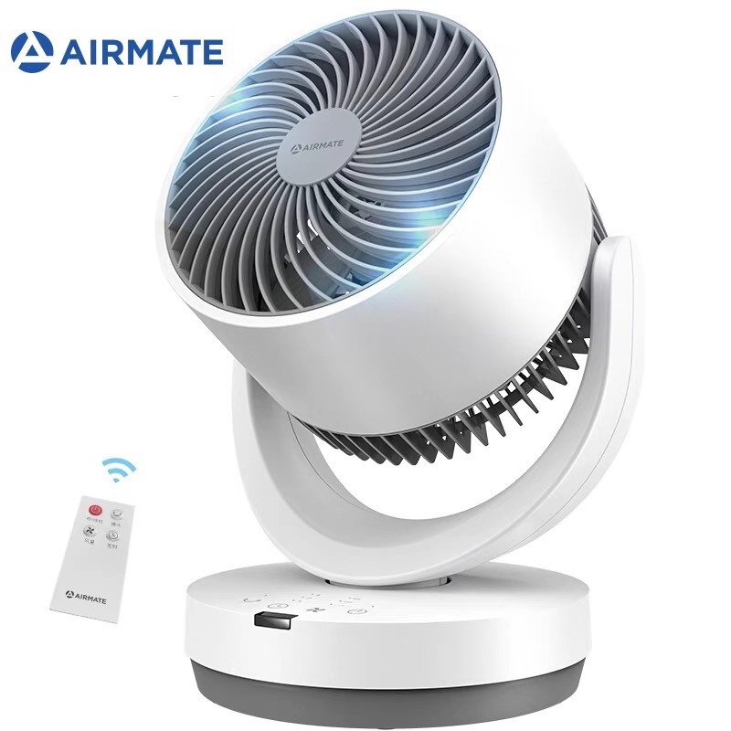 艾美特（AIRMATE） 电风扇台式空气循环扇家用小型桌面办公室涡轮对流迷你风扇 遥控款