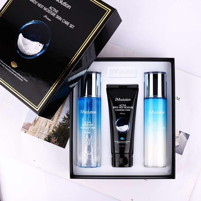 肌司研(jmsolution)水乳套装燕窝水母蜗牛鱼子酱补水保湿jm护肤品套盒