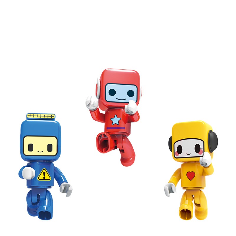 布鲁可公仔大颗粒积木布鲁克小队ip公仔 布鲁可公仔(布布 可可 鲁鲁)