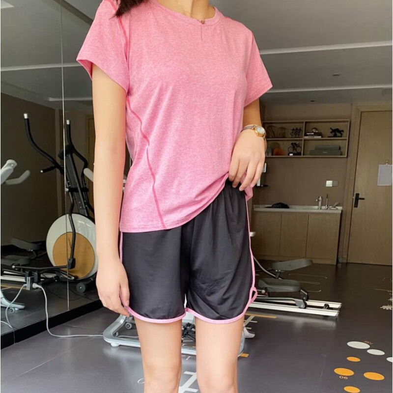 皇士皇妃女神速干女夏季弹力舒适休闲运动瑜伽跑步居家套装吸汗排湿两