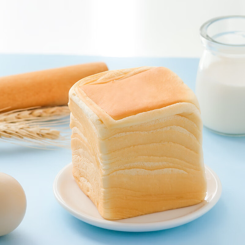 kohojo吐司方方 纯奶手撕面包奶油千层面包早餐代餐休闲零食点心 牛奶