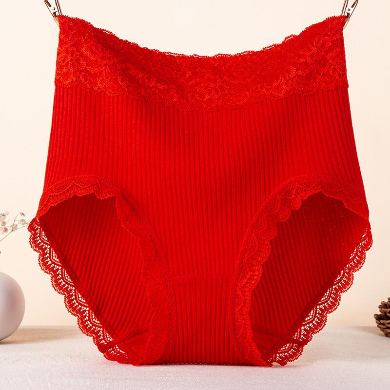 乐卉工厂本命年属虎年大红色高腰内裤女款短裤购买攻略