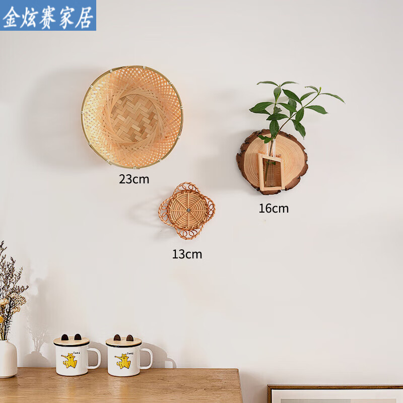 家小优电视上面的装饰品墙上面装饰品花器墙壁沙发电视背景挂件餐厅