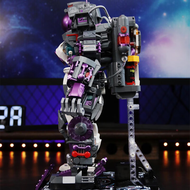 哲高积木拼装宇航员航天潮玩模型炫酷桌面摆件儿童玩具男生生日礼物 征服星辰半剖机甲宇航员1130pcs