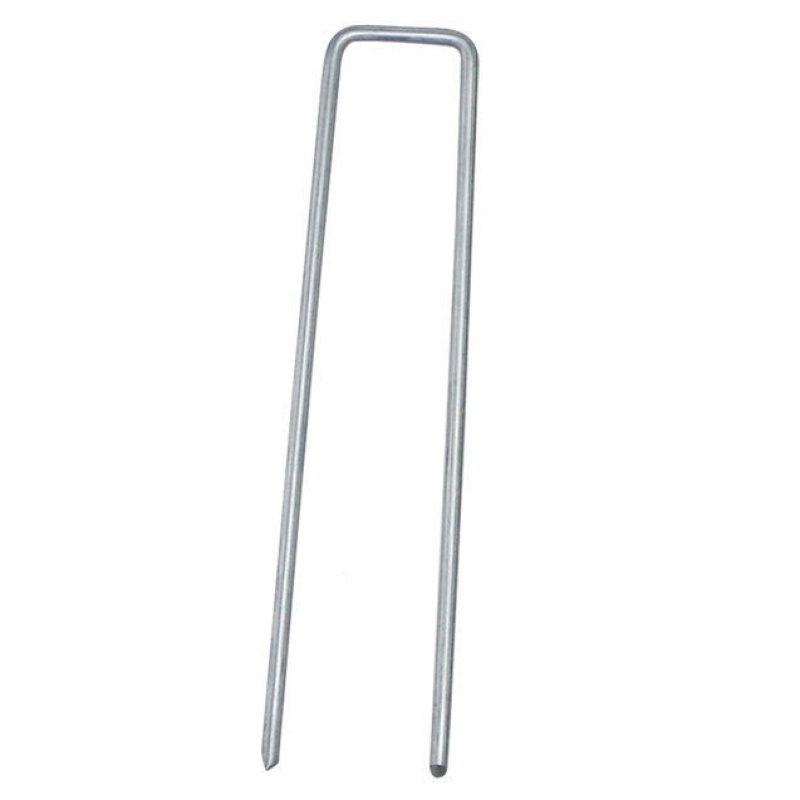 睿爸草布地钉u型果园除草布大棚园艺农用盖草布固定器钉子地插 100个