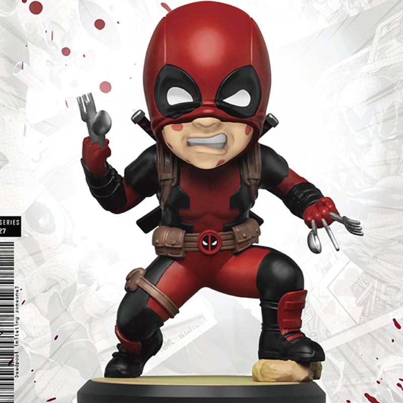 盲集死侍q版盲盒手办桌面摆件玩具摆件生日礼物 死侍q版随机盲盒一个