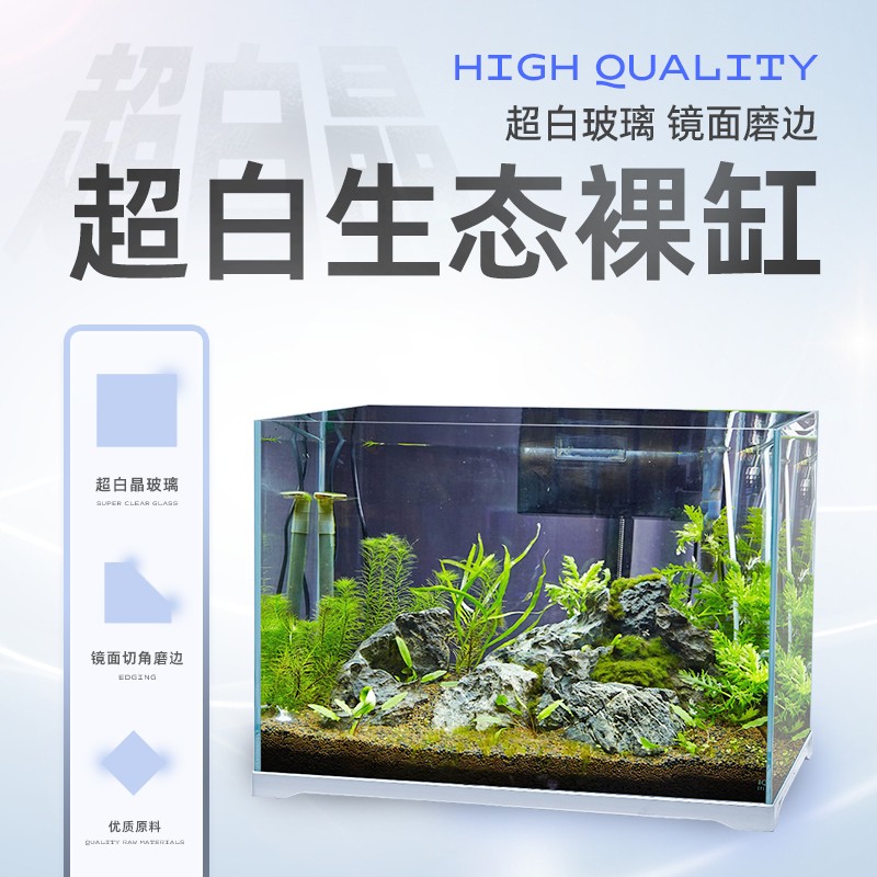 参考揭秘精晶鱼缸裸缸桌面鱼缸质量还可以不，说说二星期感受告知