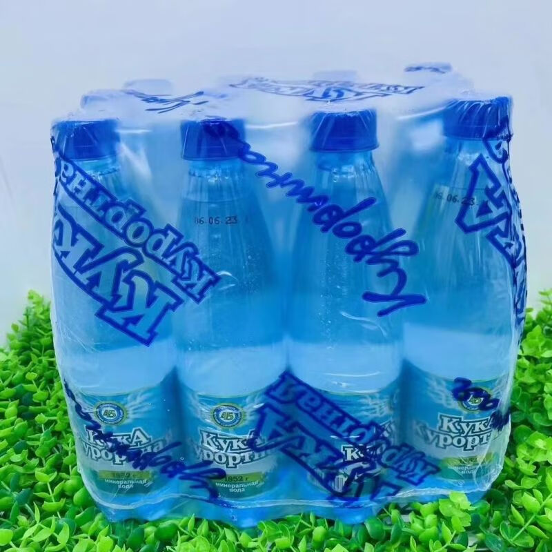 望蓝川俄罗斯进口饮用水kyka咕嘎天然苏打水无蔗糖弱碱水500mlx10瓶