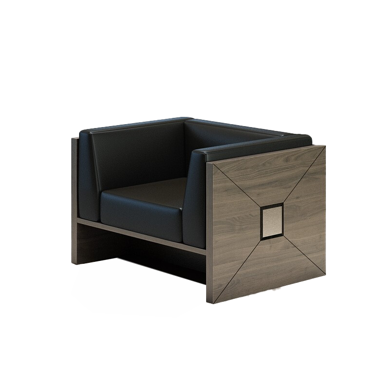 罗氏兄弟  办公家具办公沙发现代简约会议会客沙发商务接待洽谈室商务休息区皮艺沙发 三人位沙发