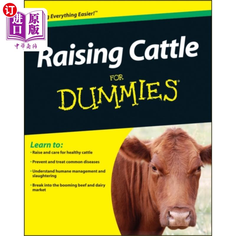 海外直订raising beef cattle for dummies 为假人饲养肉牛