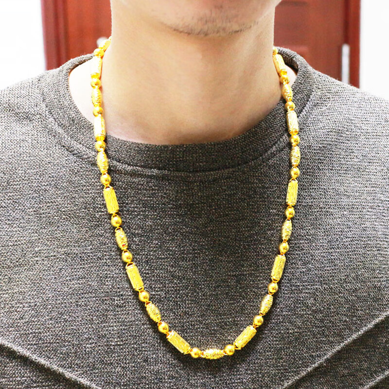 千影珠宝黄金项链男士9999足金饰品结婚首饰女款送男友生日礼物送老公