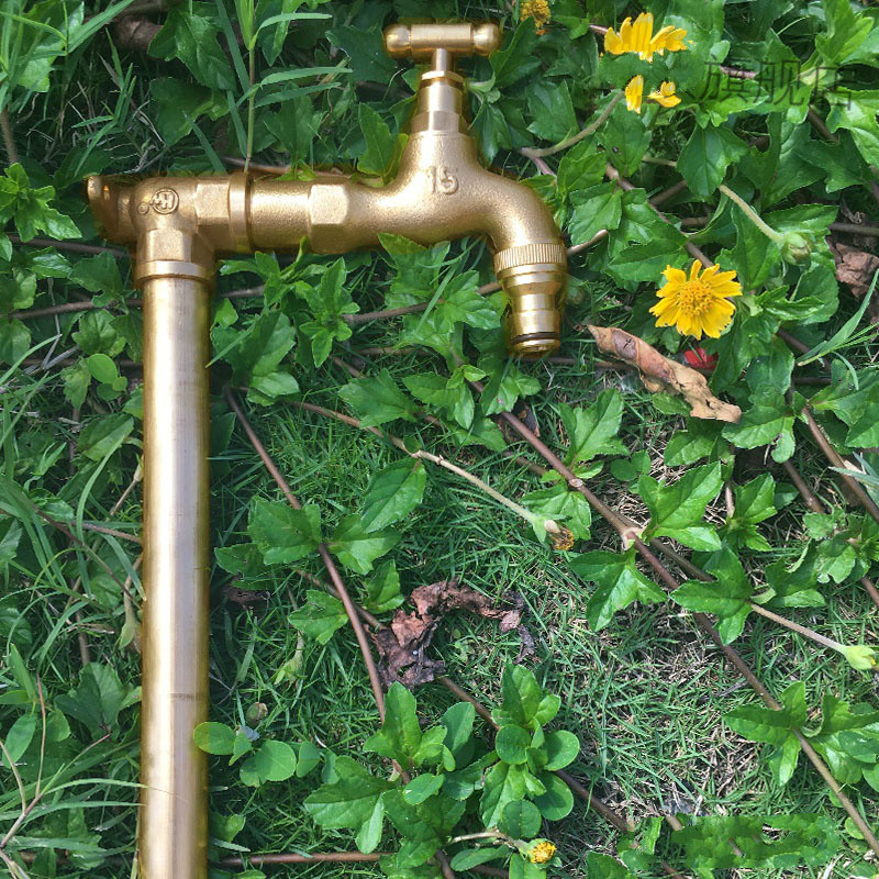 户外庭院水龙头防冻户外立柱草坪户外水龙头防冻家用立杆延伸加长洗衣