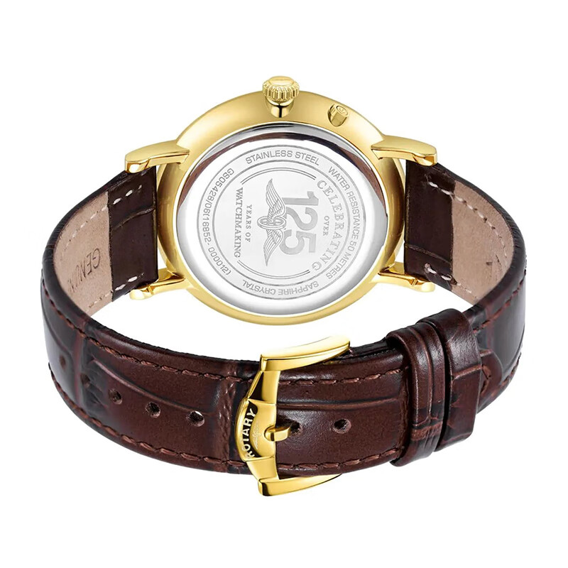 劳特莱（Rotary）英国温莎系列三眼男士手表商务休闲欧美石英腕表送男友生日礼物 GS05428/06