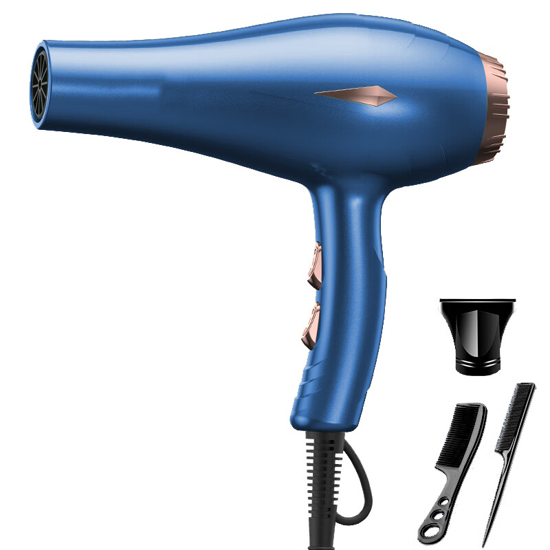 中炜蓝光吹风机家用大功率电吹风2200w恒温护发吹风筒 专业发廊级理发