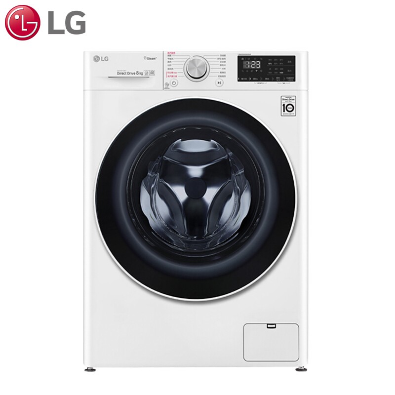 LG8公斤滚筒洗衣机全自动蒸汽那一步在什么时候啊？没发现有蒸汽出现啊？