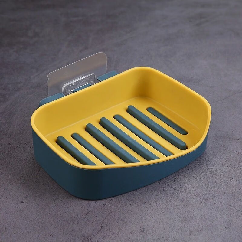 珊野肥皂盒免打孔壁挂式沥水创意香皂盒架子卫生间双层置物架皂盒