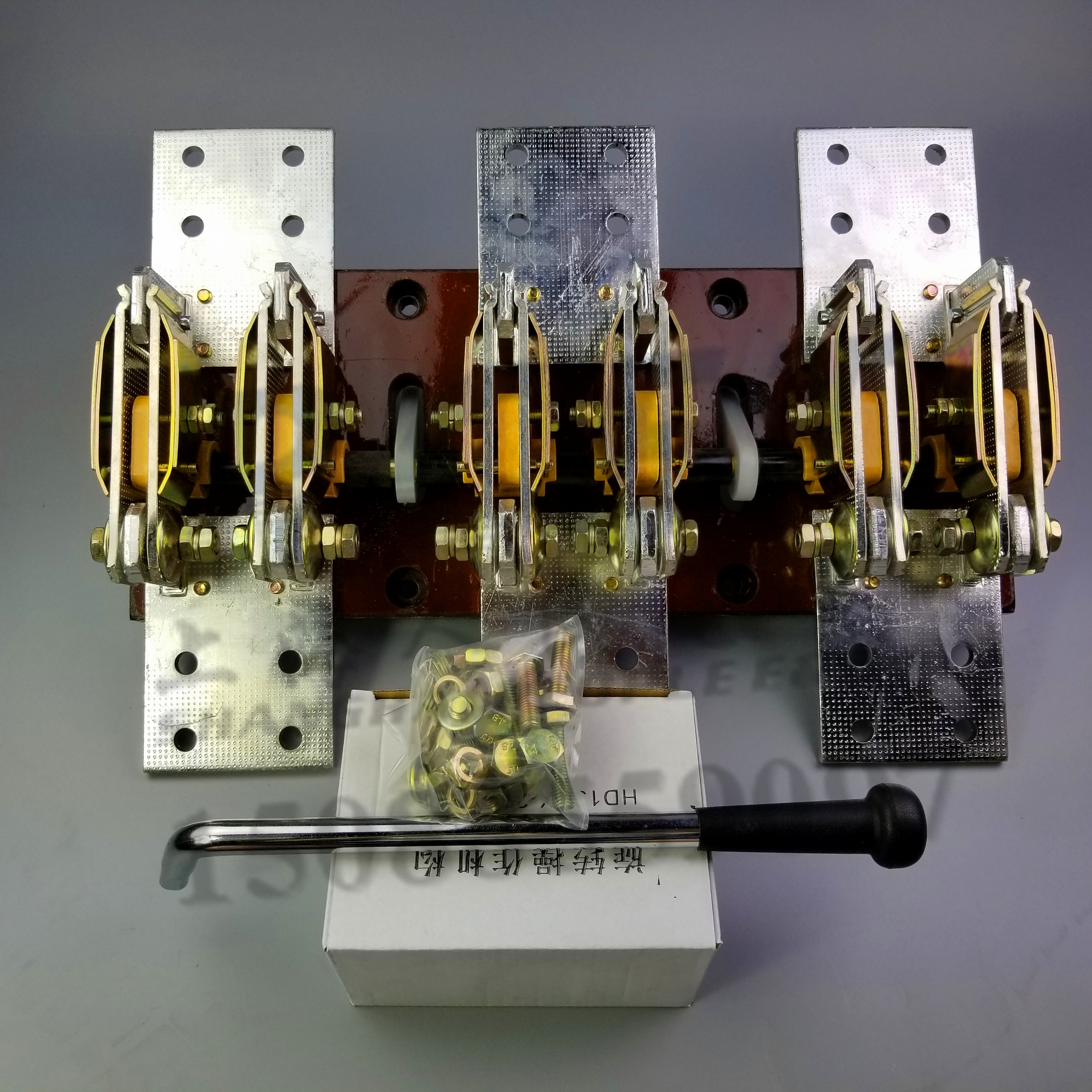 上海人民单投3级开启式旋转式刀开关hd13bx 2000/30/31厚紫铜ggd 8个