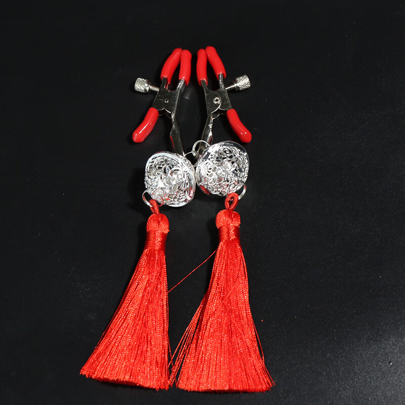 sm风采铃铛金属乳夹夫妻情趣另类性玩具成人用品 乳夹-风采铃