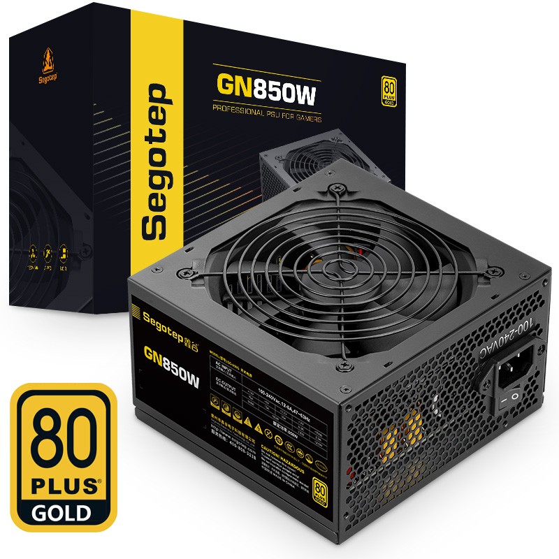 鑫谷（Segotep）额定850W GN850电脑电源（80plus金牌/双CPU供电/5年质保/台式游戏主机箱电源）
