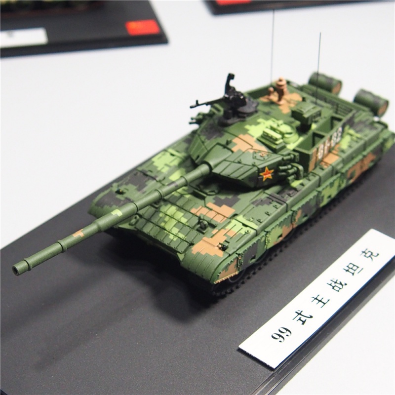 坦克模型合金1:72 99式仿真军事成品ztz99a退伍礼物 99式