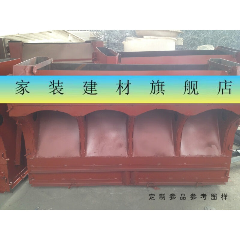 猪槽模具猪大三孔水泥料槽模具育肥猪自由采食槽模具 单面大三孔料槽