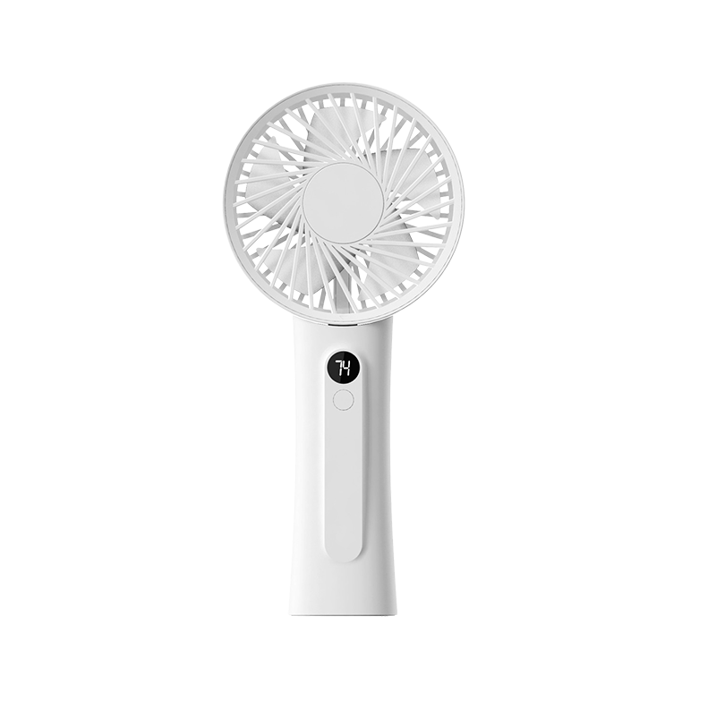 纽曼（Newmine）手持风扇迷你小风扇电风扇小型立持两用可折叠 办公室学生宿舍大风力桌面便携式  奶茶色