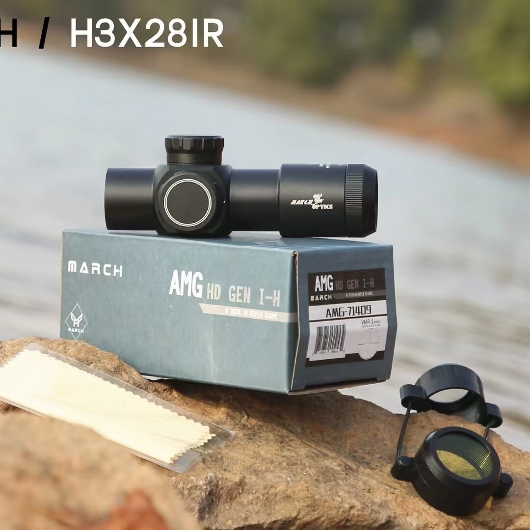 突鹰进军3x28ir短款十字瞄准镜倍镜抗震三倍镜瞄具瞄准器速瞄观鸟镜