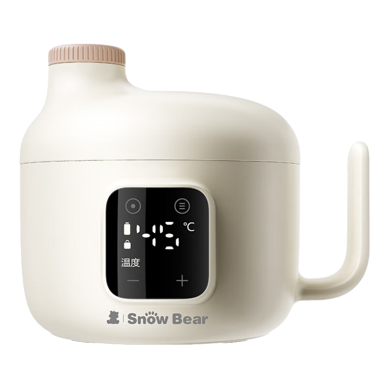 小白熊SnowBear嬰兒輔食碗寶寶智能多功能寶寶專用鈦Ti恒溫輔食碗6025