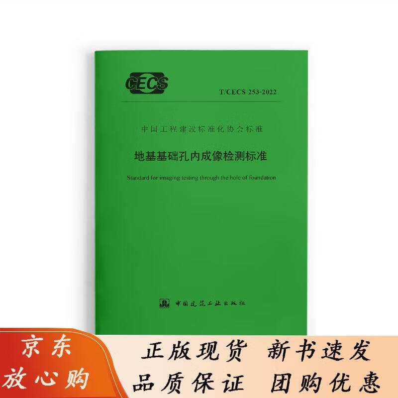 标准规范 地基基础孔内成像检测标准TCECS 253-2022 祝龙根 等编著