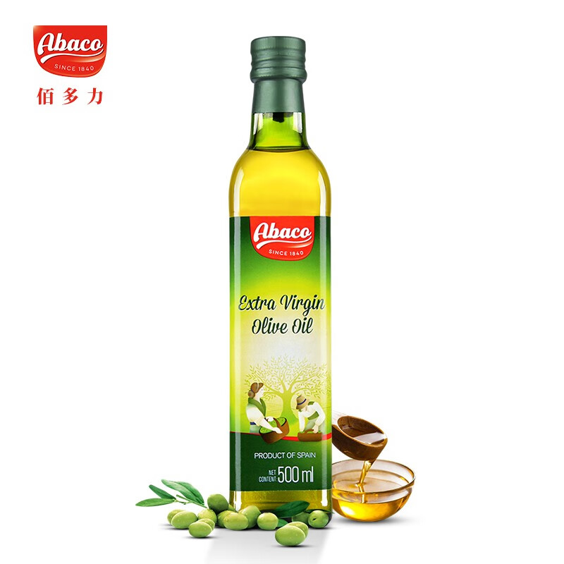 佰多力(abaco)特级初榨橄榄油 西班牙原装进口食用油健康 500ml
