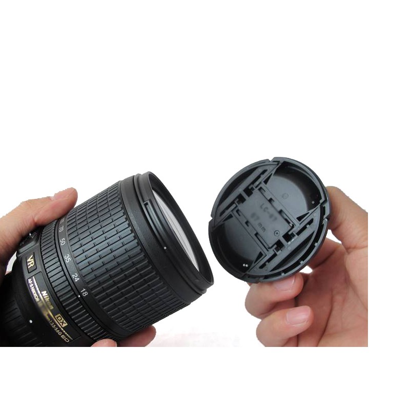 一叶兰 适用于尼康D7100 D7200 16-85 18-105 18-140 18-300 18-70相机镜头盖 镜头保护盖 67mm