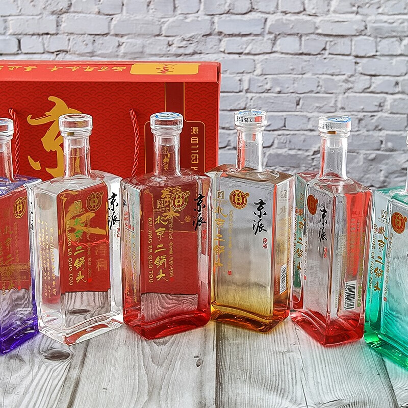 永丰牌北京二锅头小方瓶42度白酒 京派淳和 清香型 500ml*6瓶礼盒装