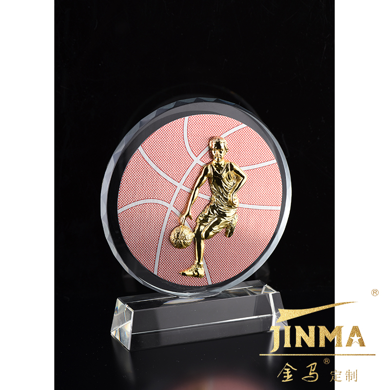 金马 jinma定制 金属水晶篮球奖杯 篮球奖杯 篮球奖杯 mvp 助攻王篮板
