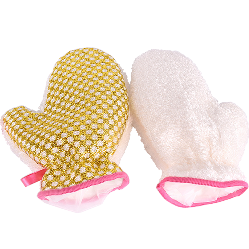 竹纤维不沾油洗碗手套厨房清洁双面刷碗去油防水手套 斯妮帝 ab款 1双