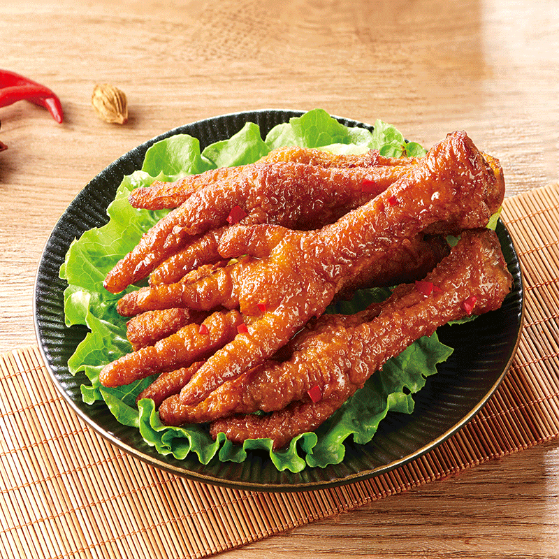 食怀虎皮凤爪105g网红零食香辣鸡爪卤味熟食小吃 香辣